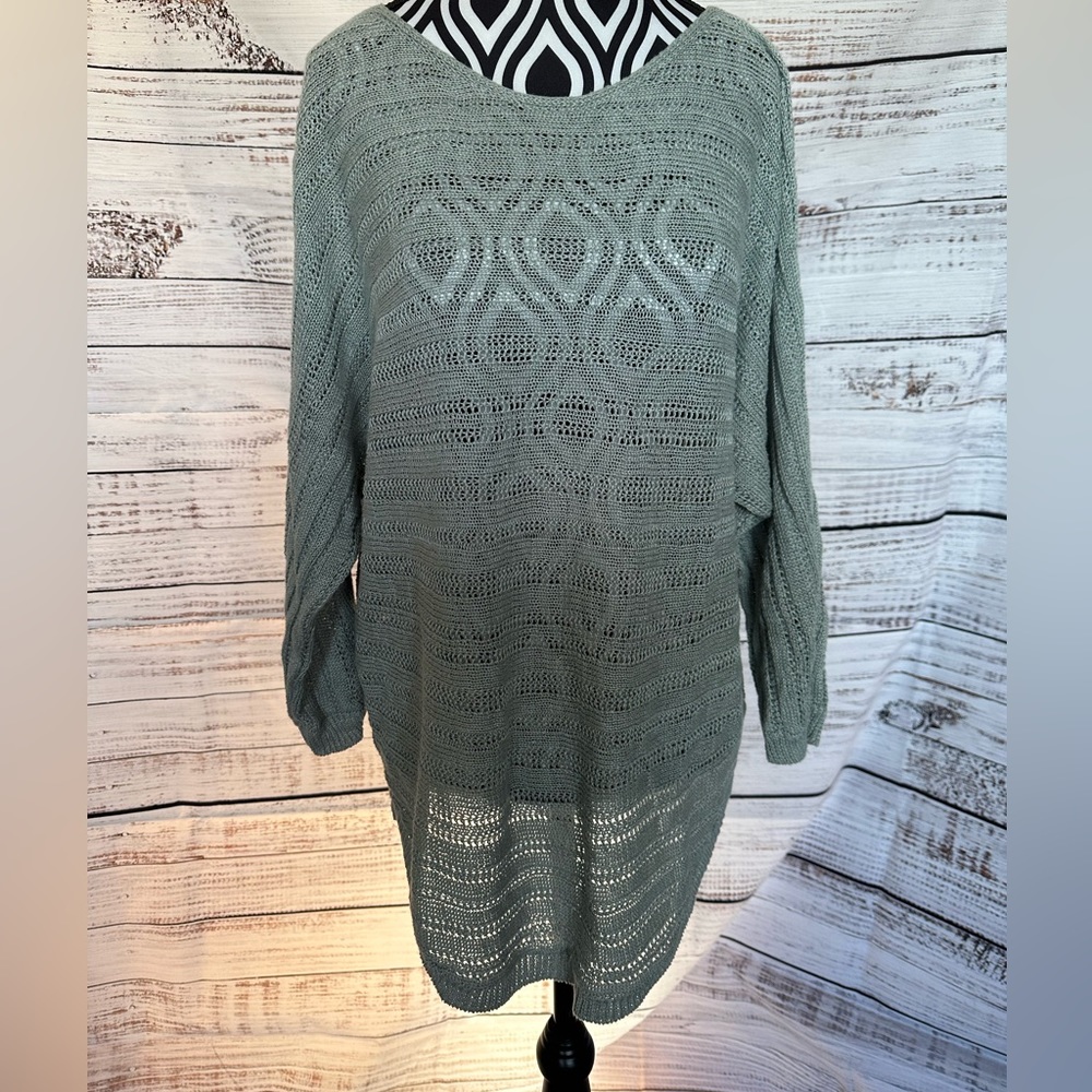 Tahari linen knit sweater